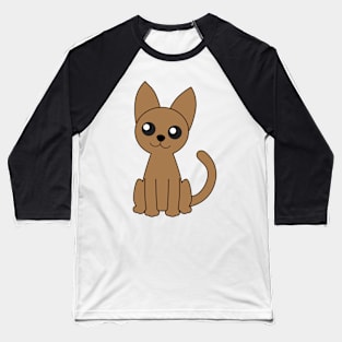 Brown Cat Baseball T-Shirt